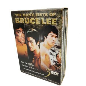 THE MANY FISTS OF BRUCE LEE 3 DVD BOX SET 2004 PRE-OWNED